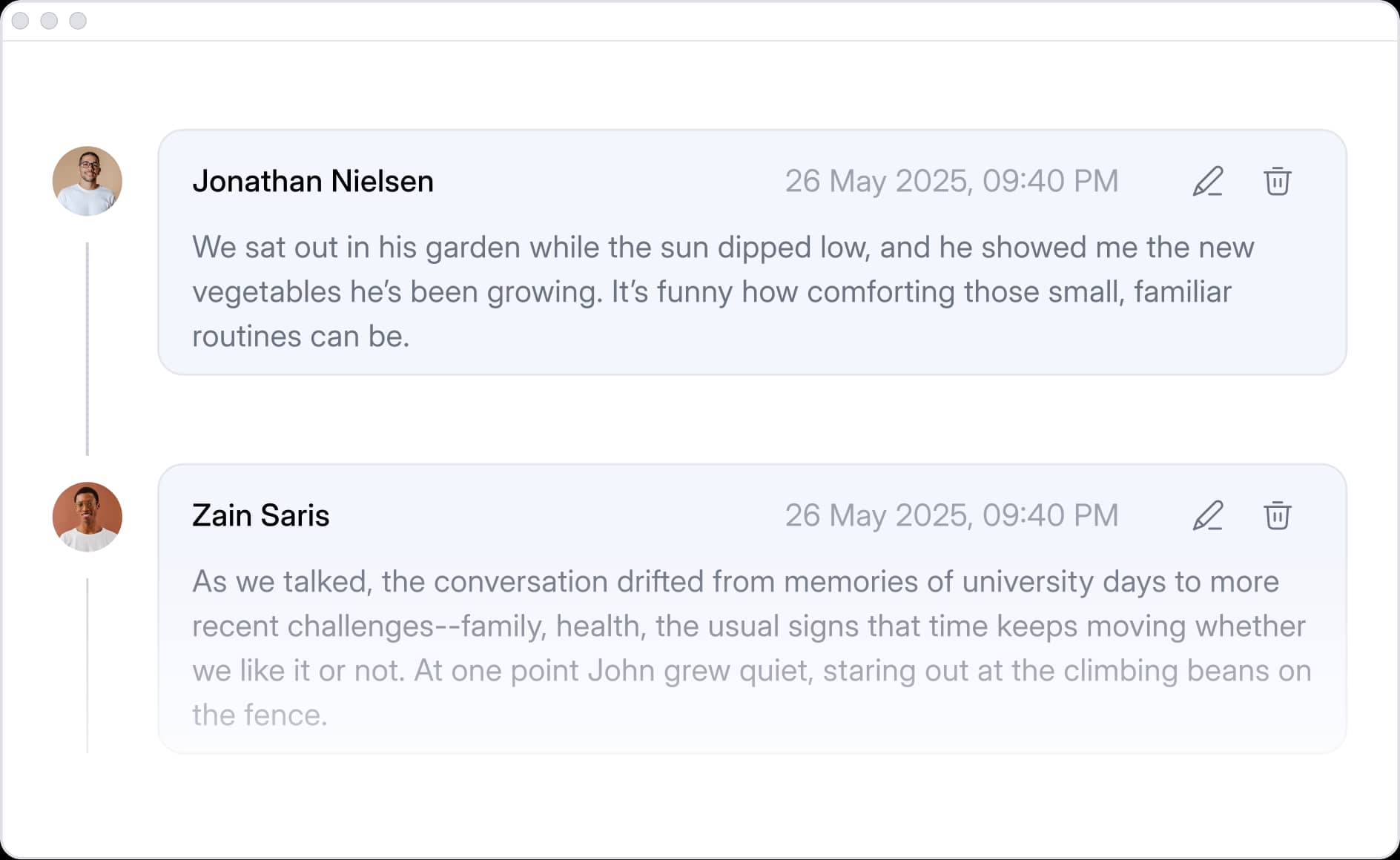 Collaborative shift notes